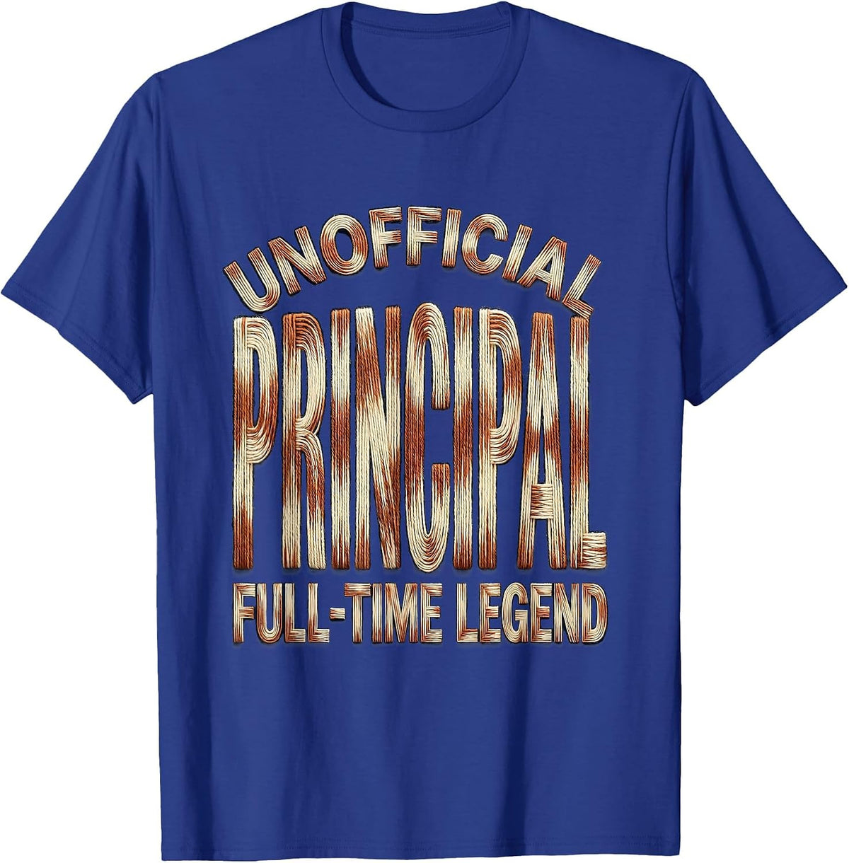 Unofficial Principal Full-Time Legend Design T-Shirt - Royal Blue