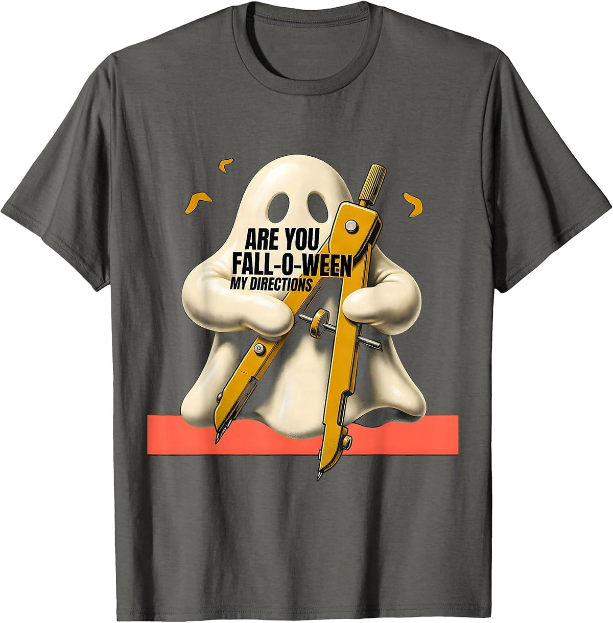 Men's Are You Fall-O-Ween My Directions Midcentury Modern T-Shirt - Asphalt Grey