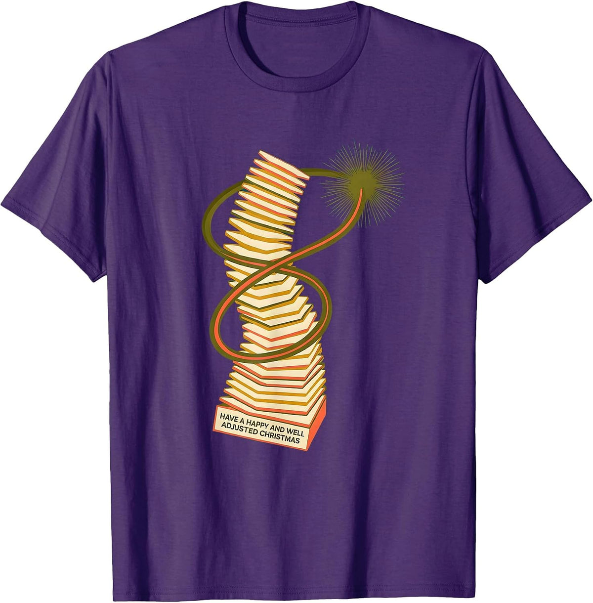 Men's Have A Happy And Well Adjusted Christmas Funny Chiropractor T-Shirt - Purple