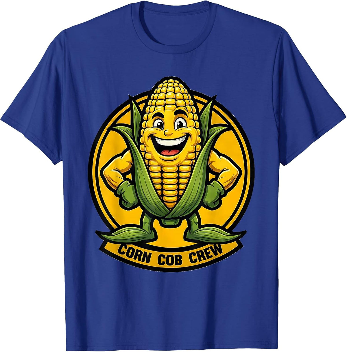 Corn Cob Crew Funny Corn Lover Farming Humor T-Shirt - Royal Blue