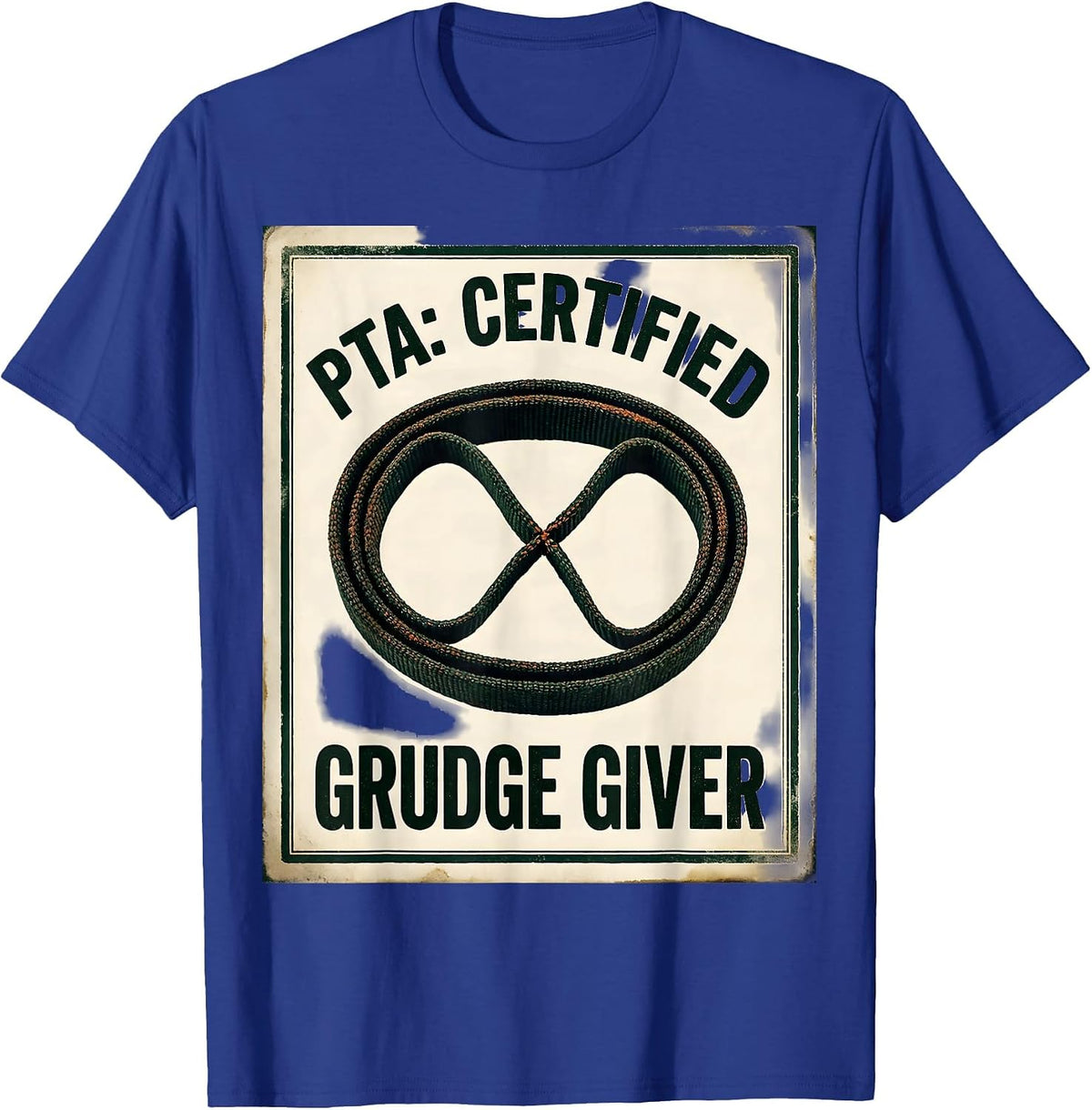 PTA Certified Grudge Giver Vintage Physical Therapist T-Shirt - Royal Blue