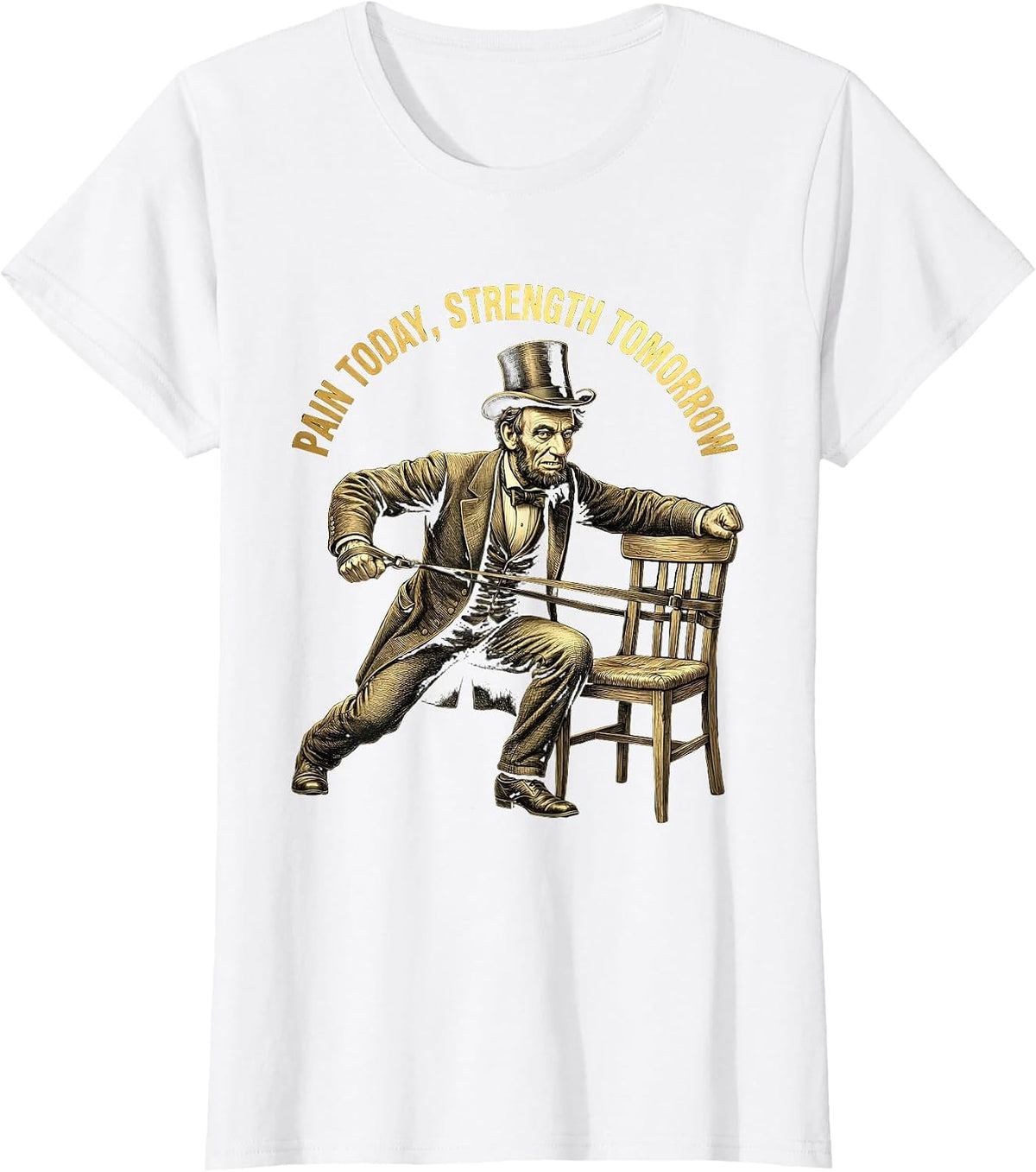Pain Today Strength Tomorrow Physical Therapy T-Shirt - White