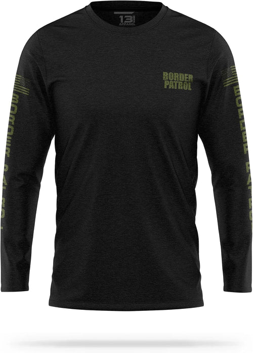 13Fifty Border Patrol Training Cotton Blend Long Sleeve - Black & Green