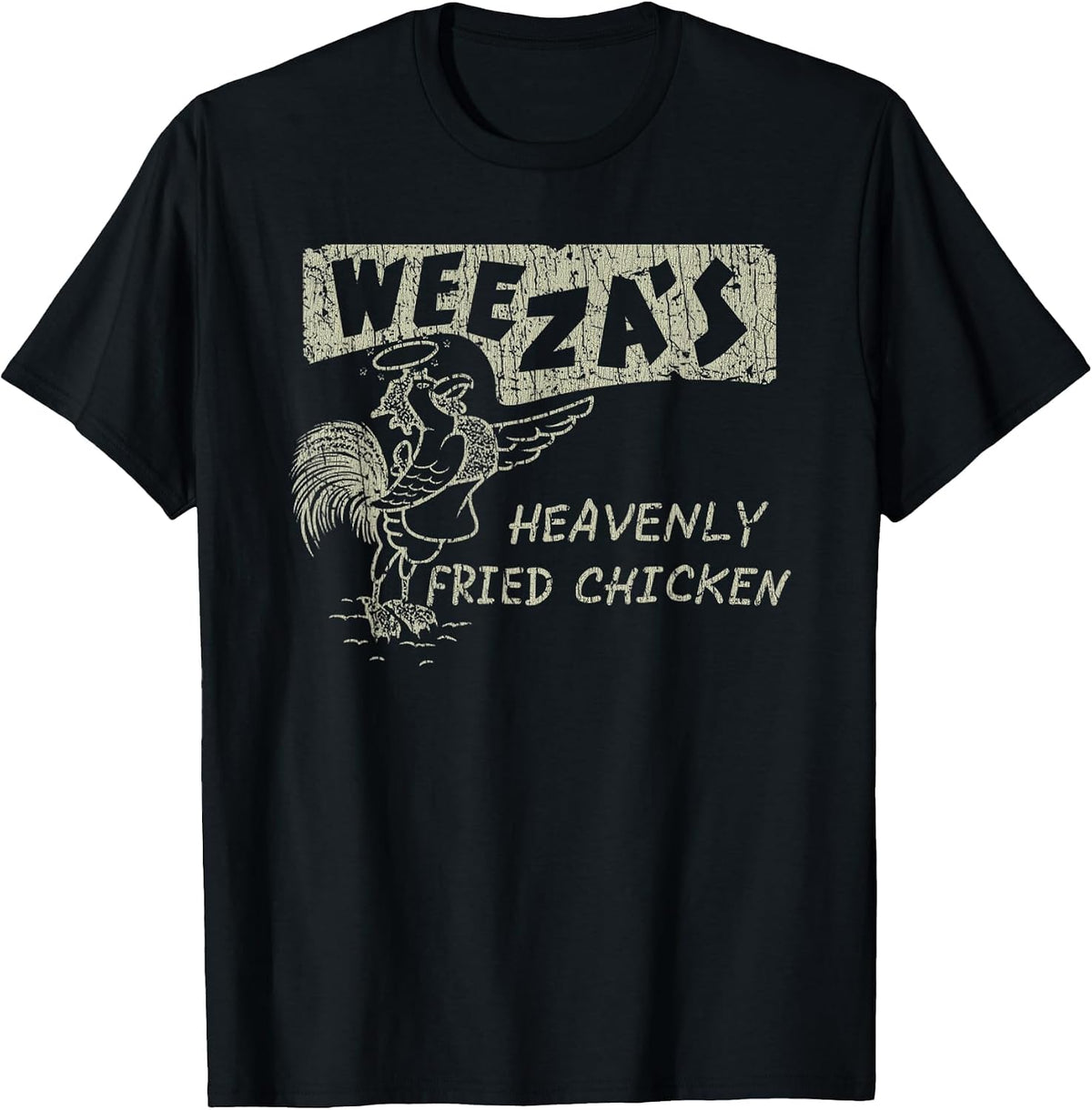 Vintage Weeza’s Heaven Rooster Fried Chicken 2001 T-Shirt - Black