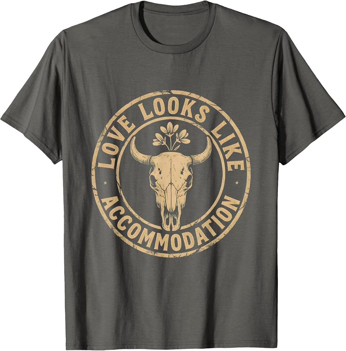 Love Looks Like Accommodation Sped Teacher T-Shirt - Asphalt Grey