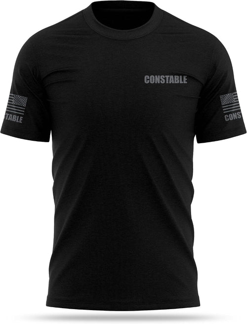 13Fifty Constable Training Cotton Blend Tee - Black Gray