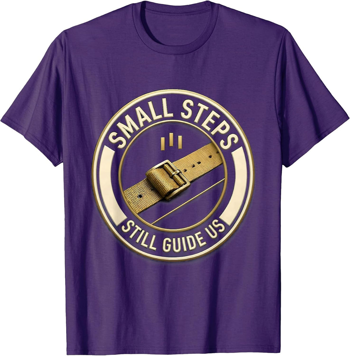 Small Steps Still Guide Us Physical Therapy PT Humor T-Shirt - Purple