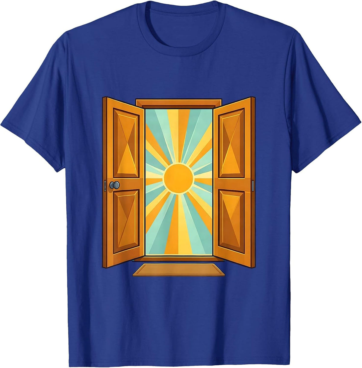 Men's School Counselor Open Door Sunlight Graphic T-Shirt - Royal Blue