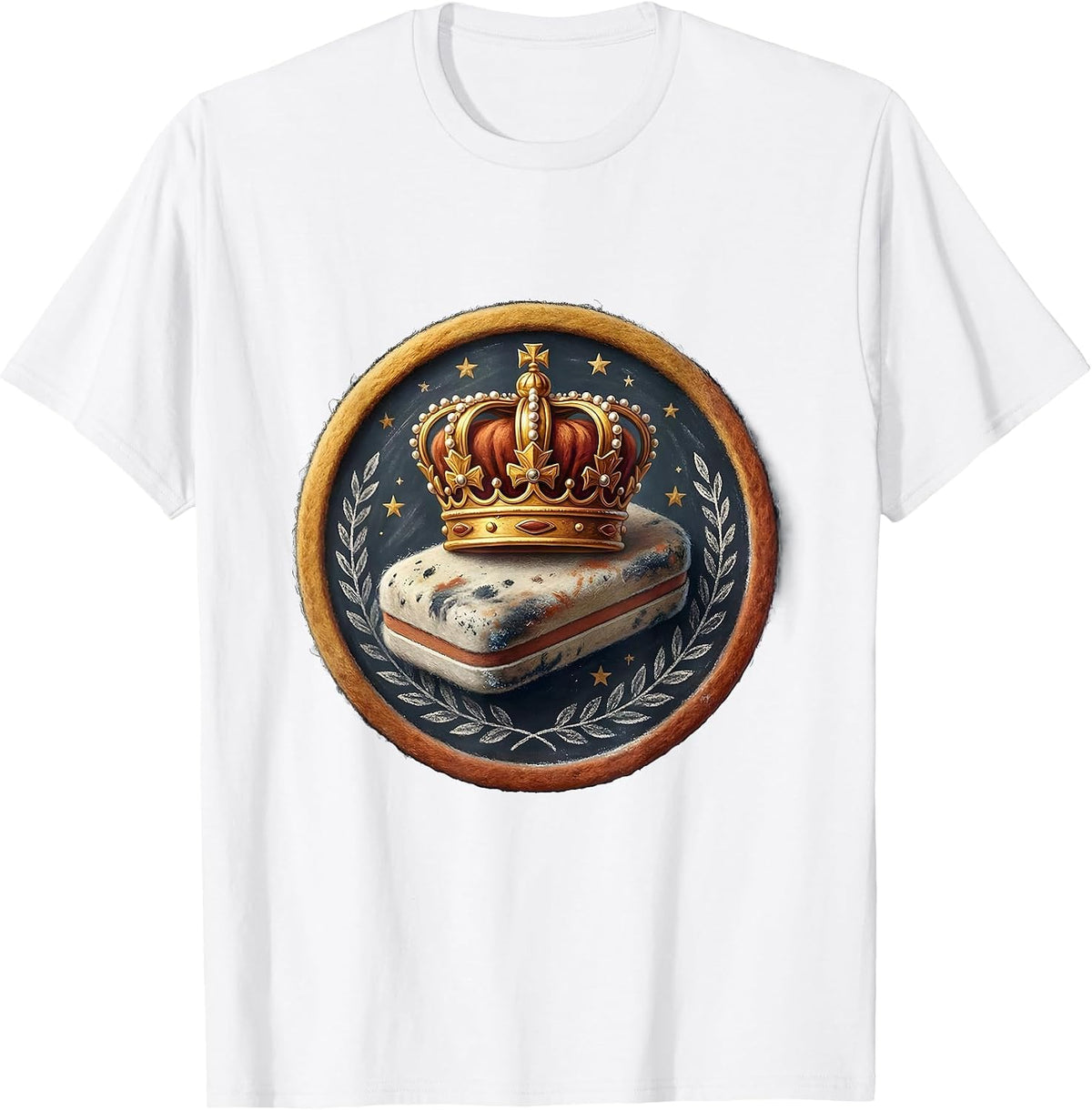 Men's Special Education Teacher Crown Eraser Graphic T-Shirt - White