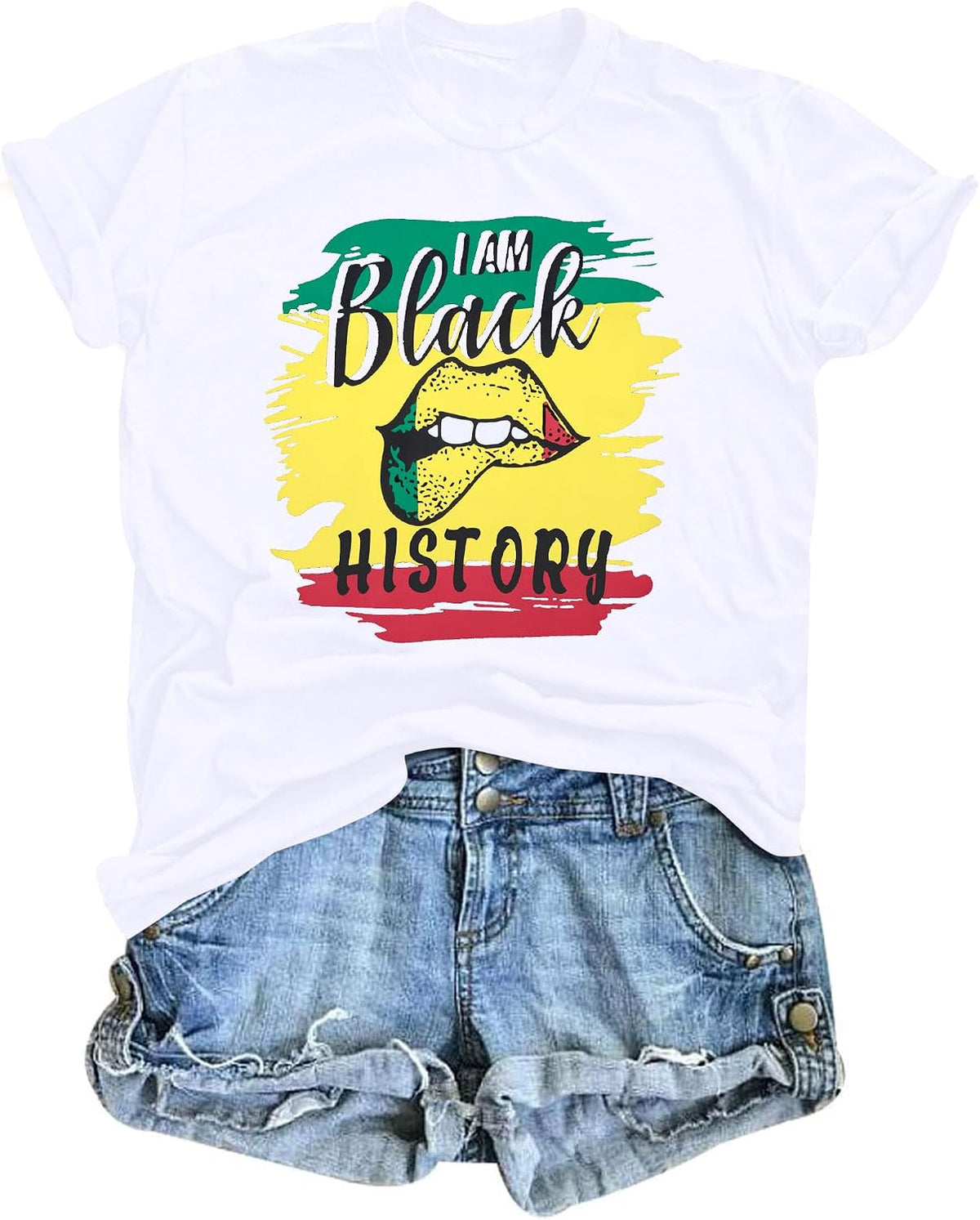 Juneteenth Shirts for Women Juneteenth Outfit 1865 Freedom Shirt Black History Tee African American Tee Tops - White-2