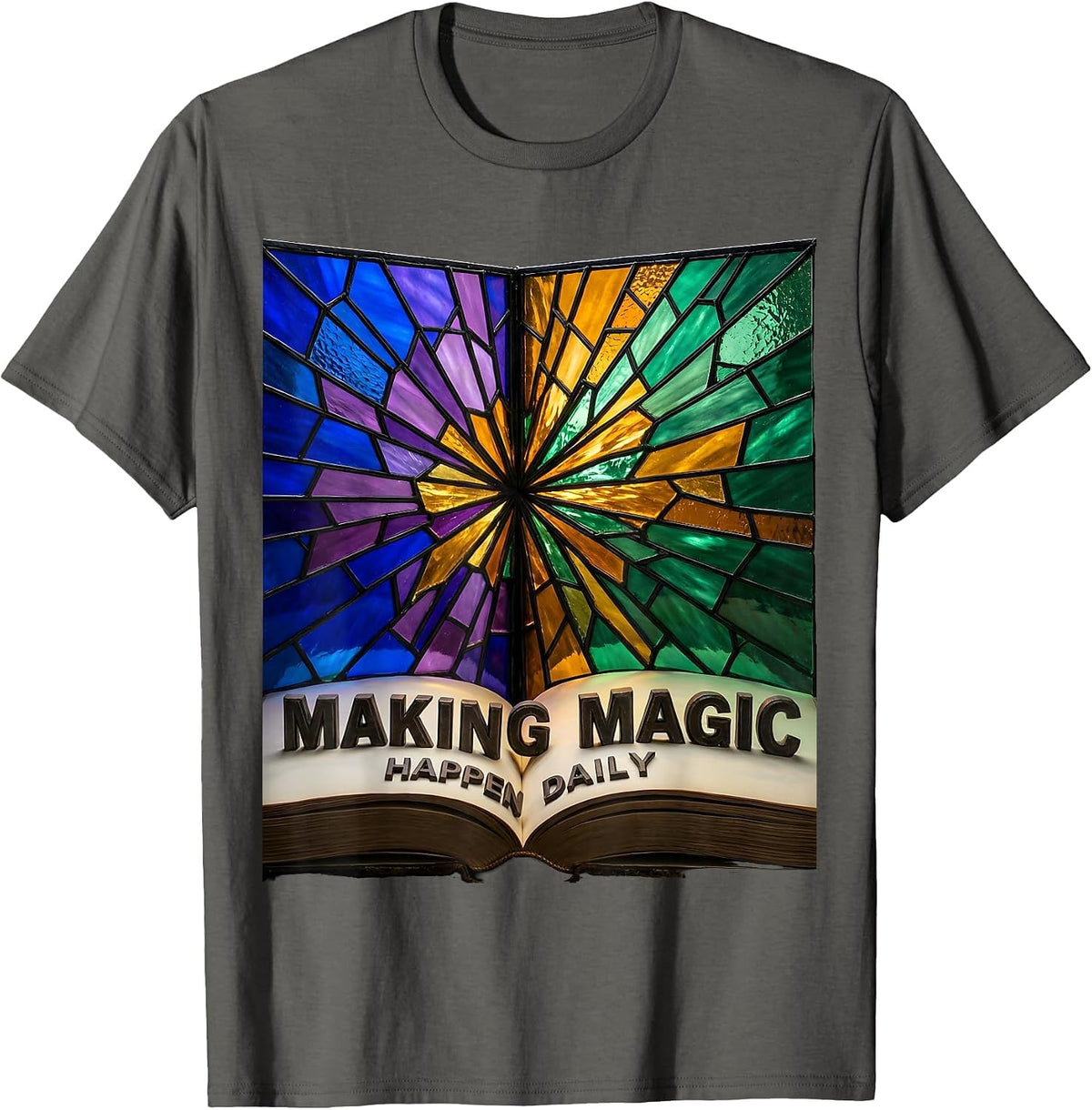 Making Magic Happen Daily Special Education Teacher T-Shirt - Asphalt Grey