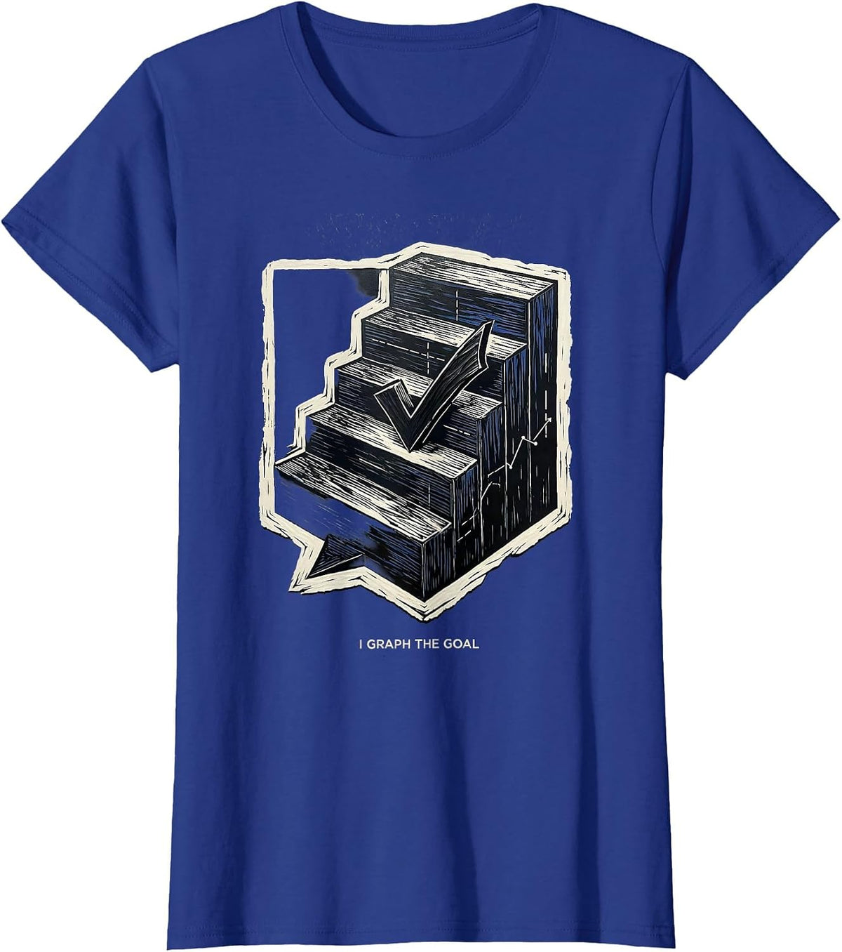Women's I Graph The Goal Funny Special Education Teacher SPED Humor T-Shirt - Royal Blue
