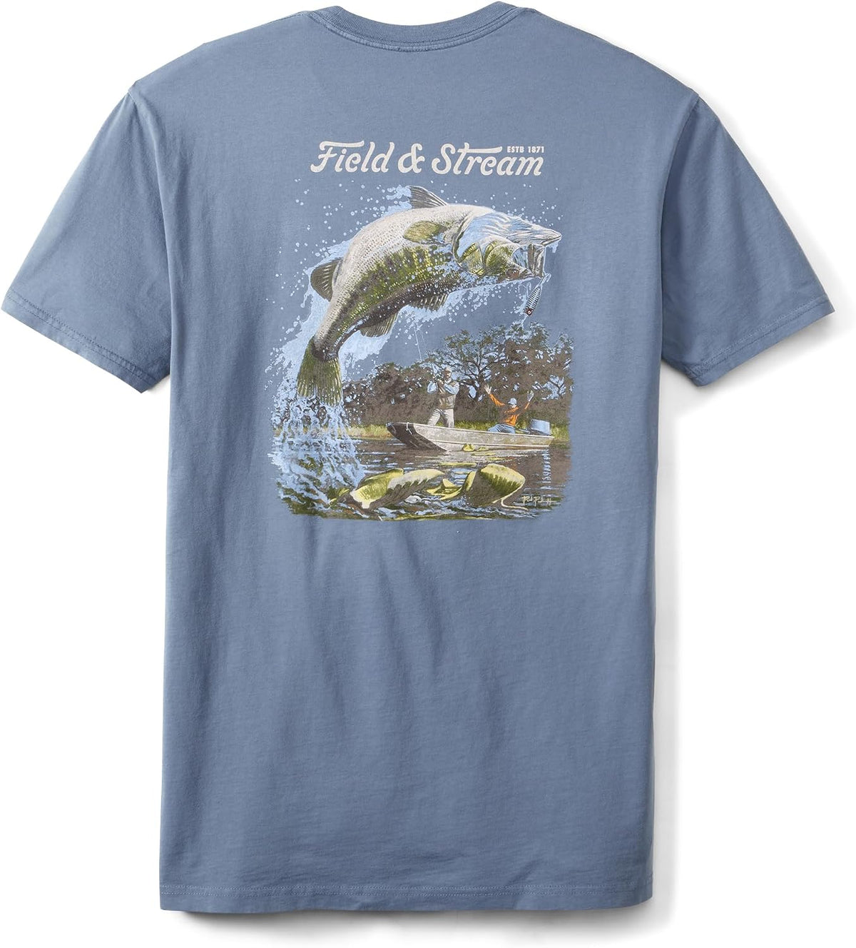 Field & Stream Unisex Short Sleeve Graphic Tee, Big Blue Catch, X-Large - As Pictured