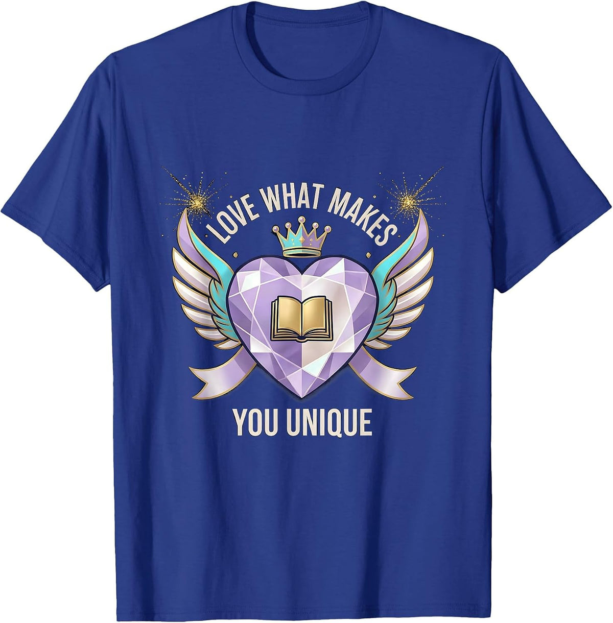 Love What Makes You Unique Special Education Design T-Shirt - Royal Blue