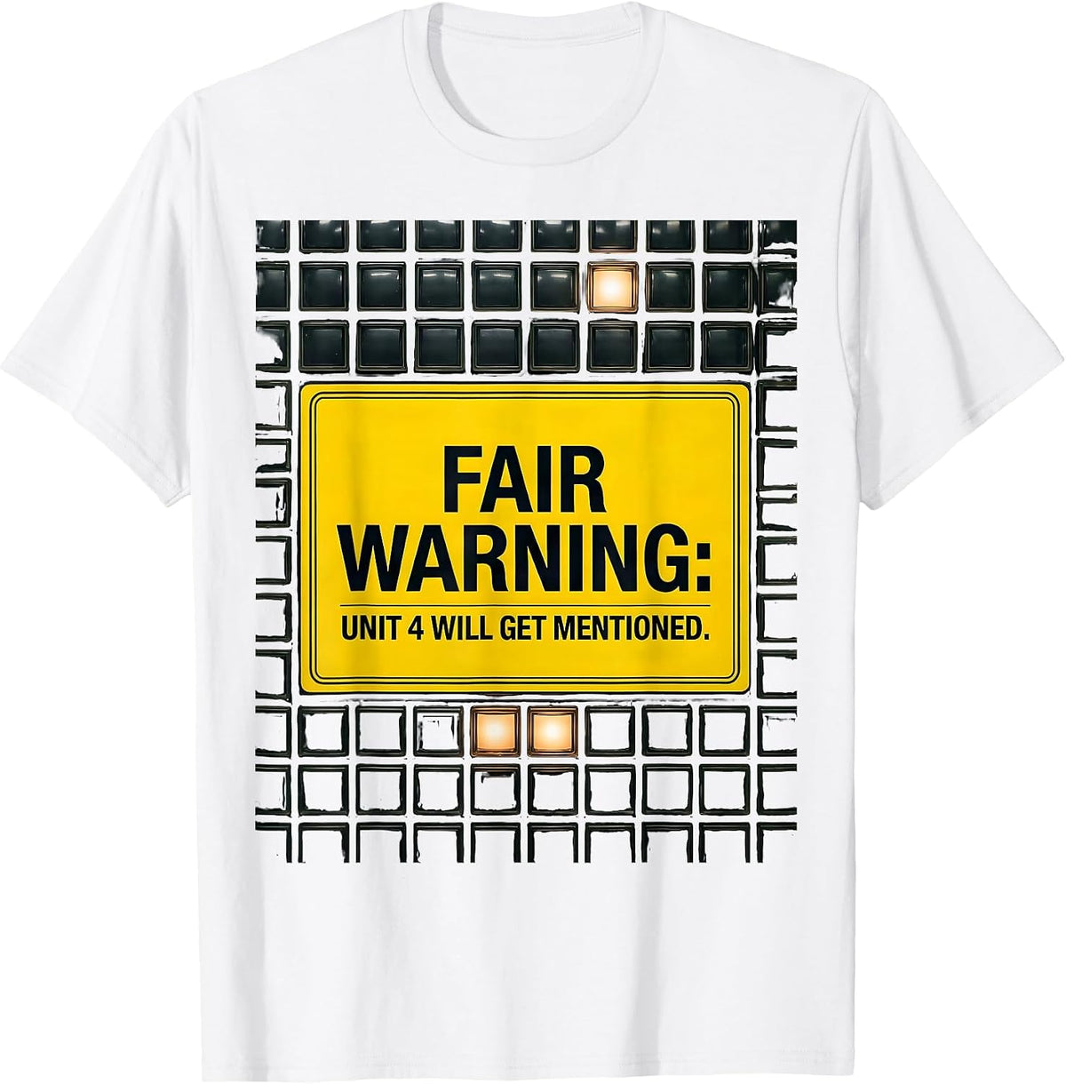 Men's Fair Warning: Unit 4 Will Get Mentioned Nuclear Engineer T-Shirt - White