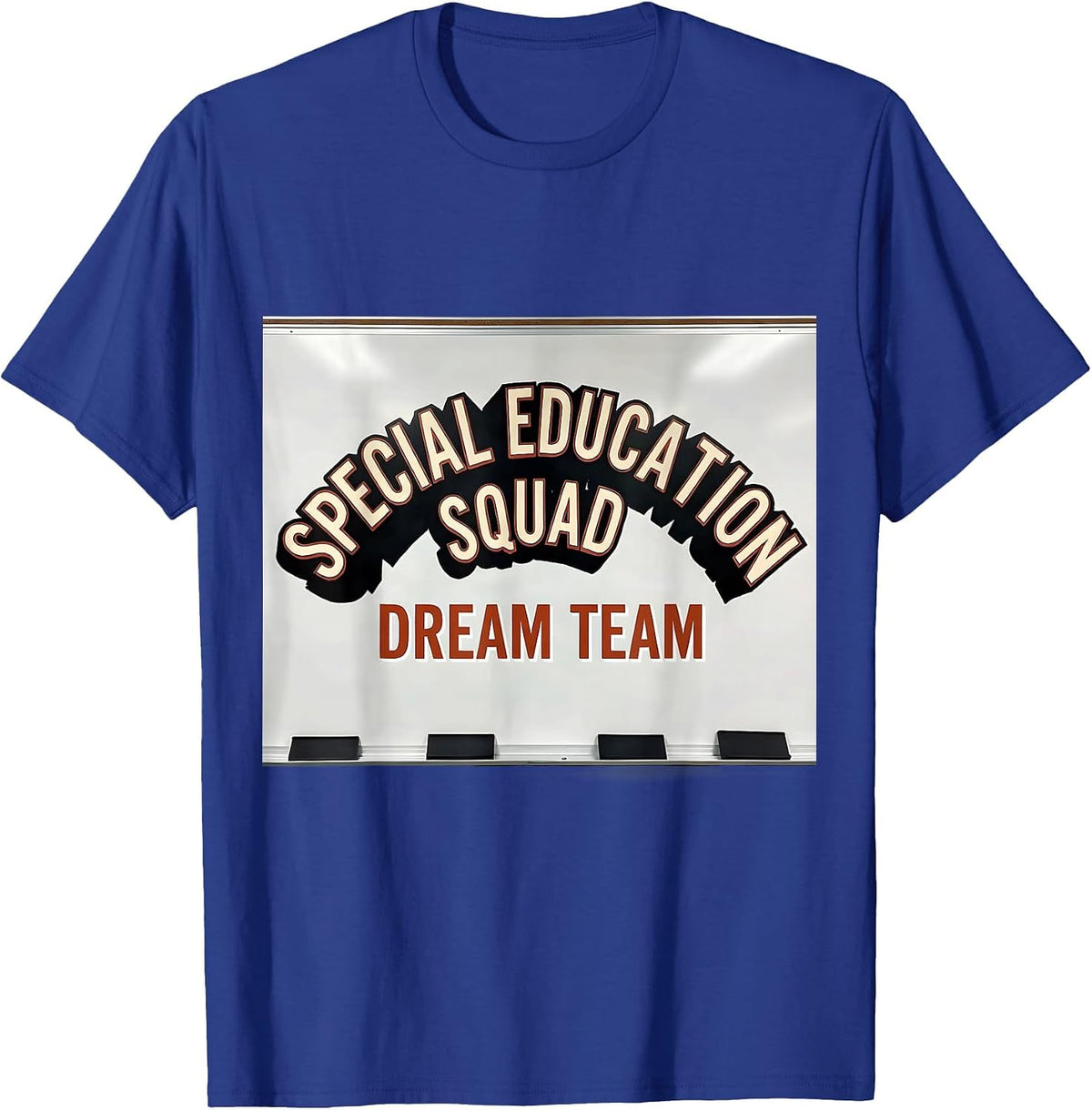 Men's Special Education Squad Dream Team Retro Teacher T-Shirt - Royal Blue
