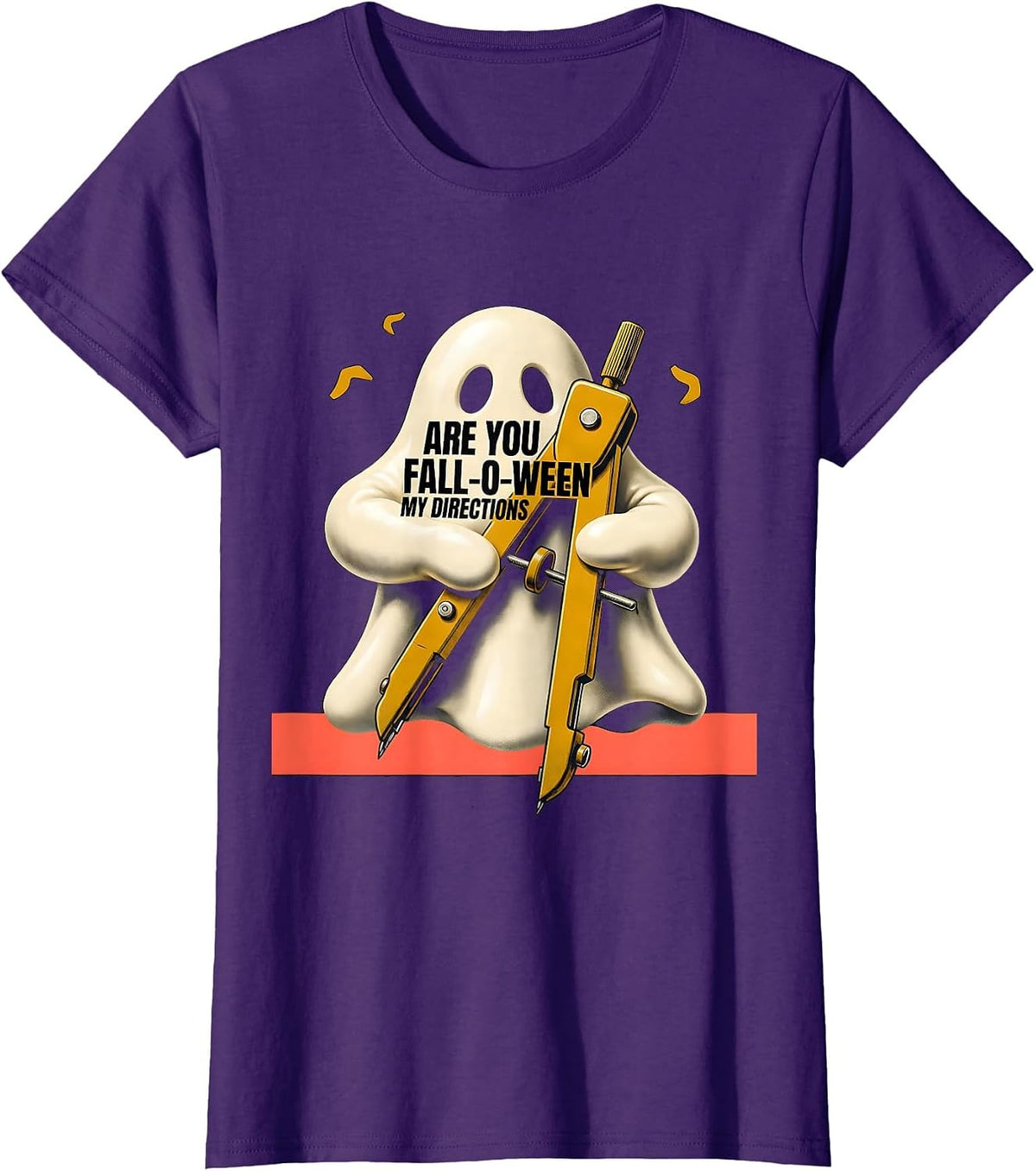 Women's Are You Fall-O-Ween My Directions Midcentury Modern T-Shirt - Purple