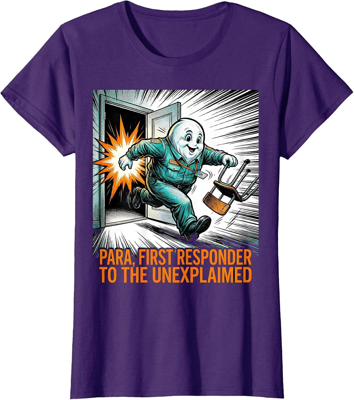 Women's Para, First Responder to the Unexplained Funny Para T-Shirt - Purple