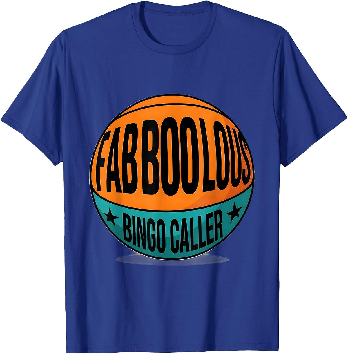 Fab-Boo-Lous Bingo Caller Playful Pun Halloween Party T-Shirt - Royal Blue