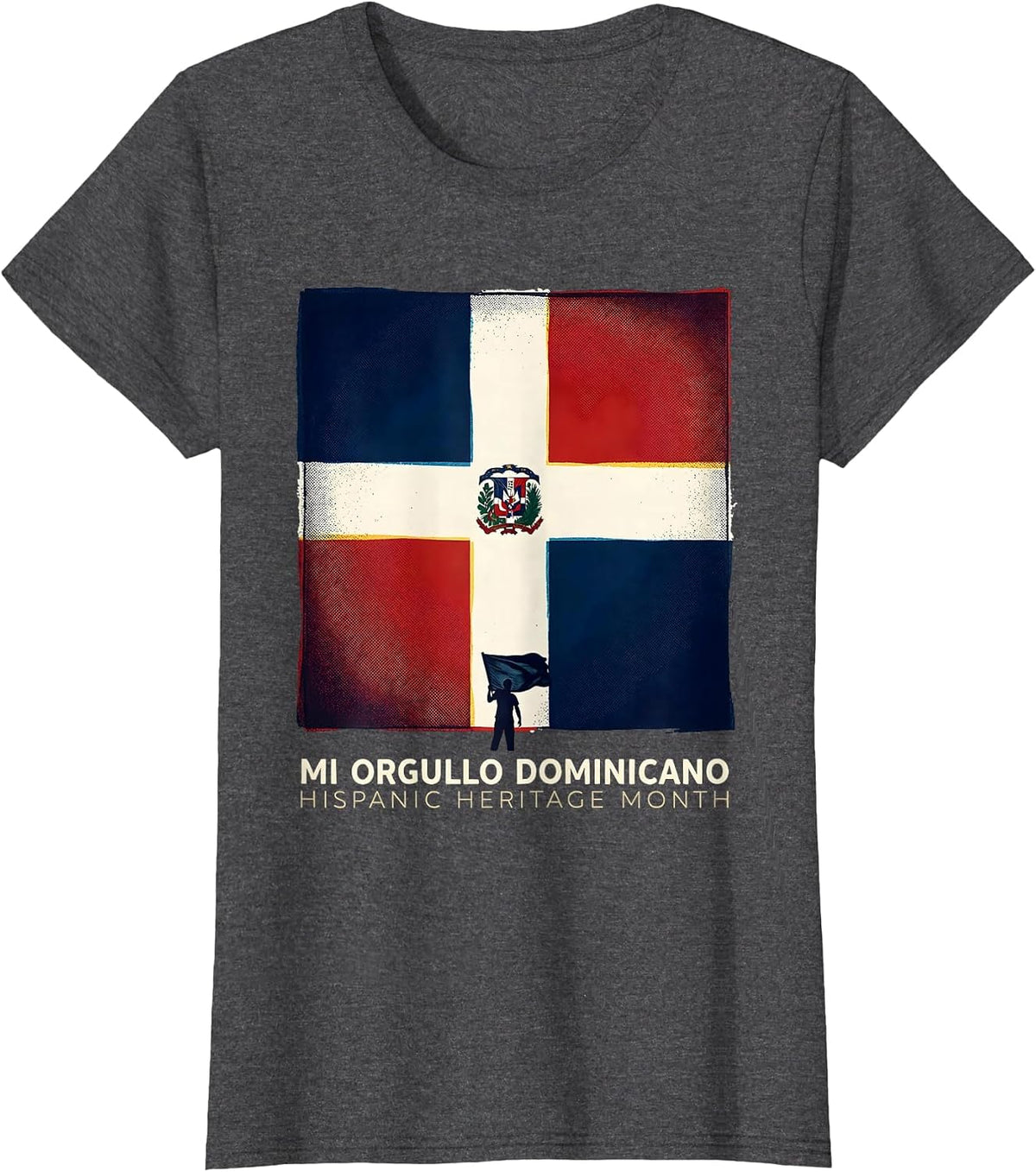 Women's Mi Orgullo Dominicano · Hispanic Heritage Month Pride T-Shirt - Dark Heather Grey