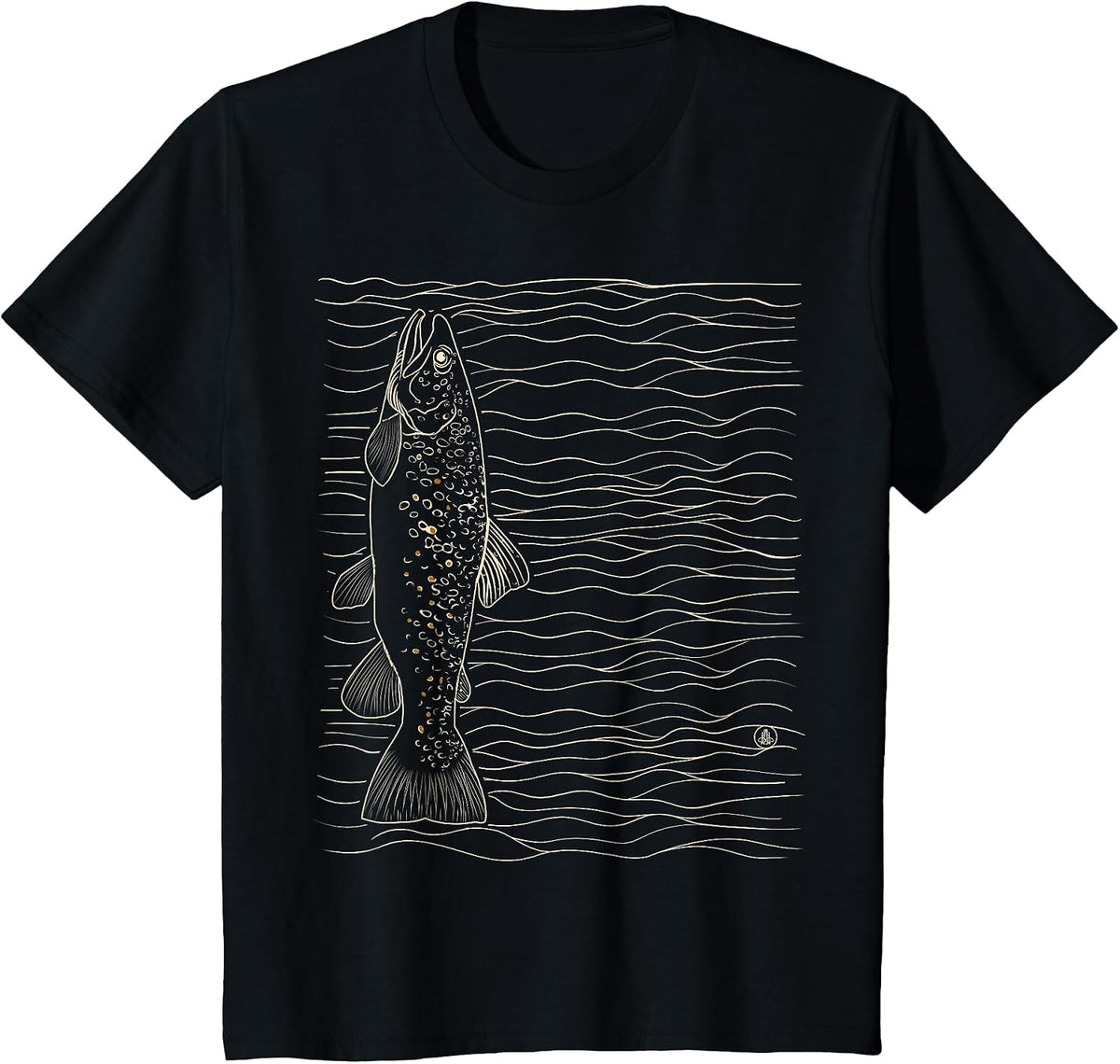Brown Trout Fly Fishing Dry Fly Tying Fisherman T-Shirt - Black