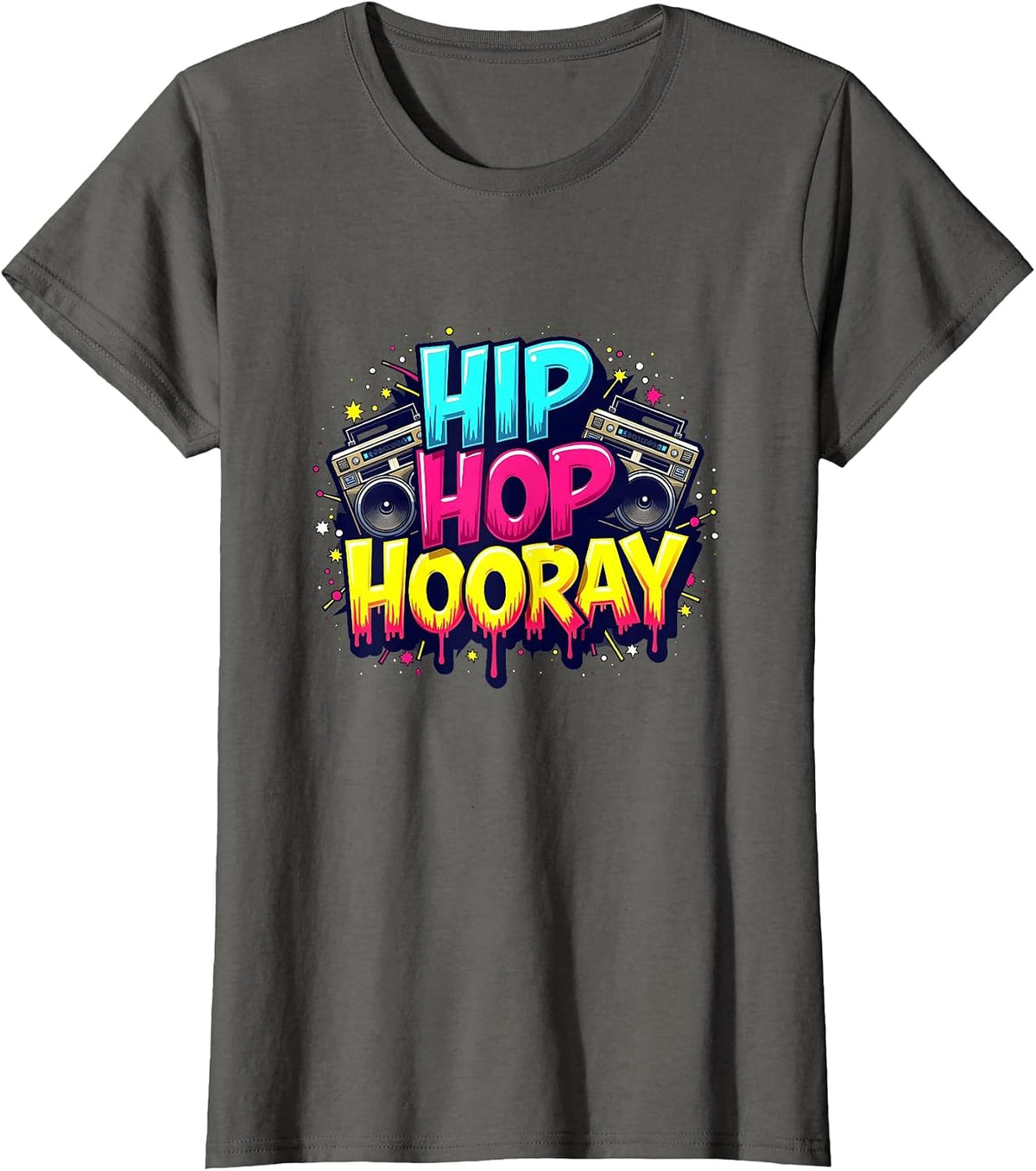 Mademark Hip Hop Culture T-Shirt - Asphalt Grey-hip Hop Hooray