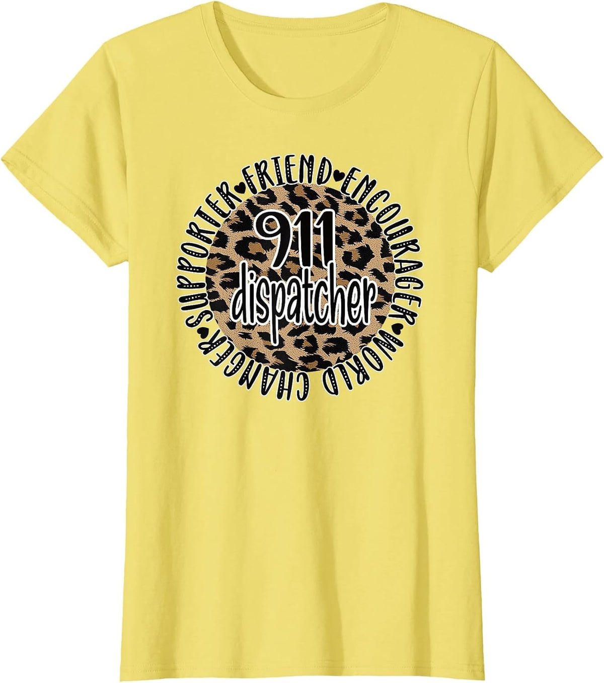 911 Dispatcher Appreciation Emergency Dispatcher T-Shirt - Lemon Yellow