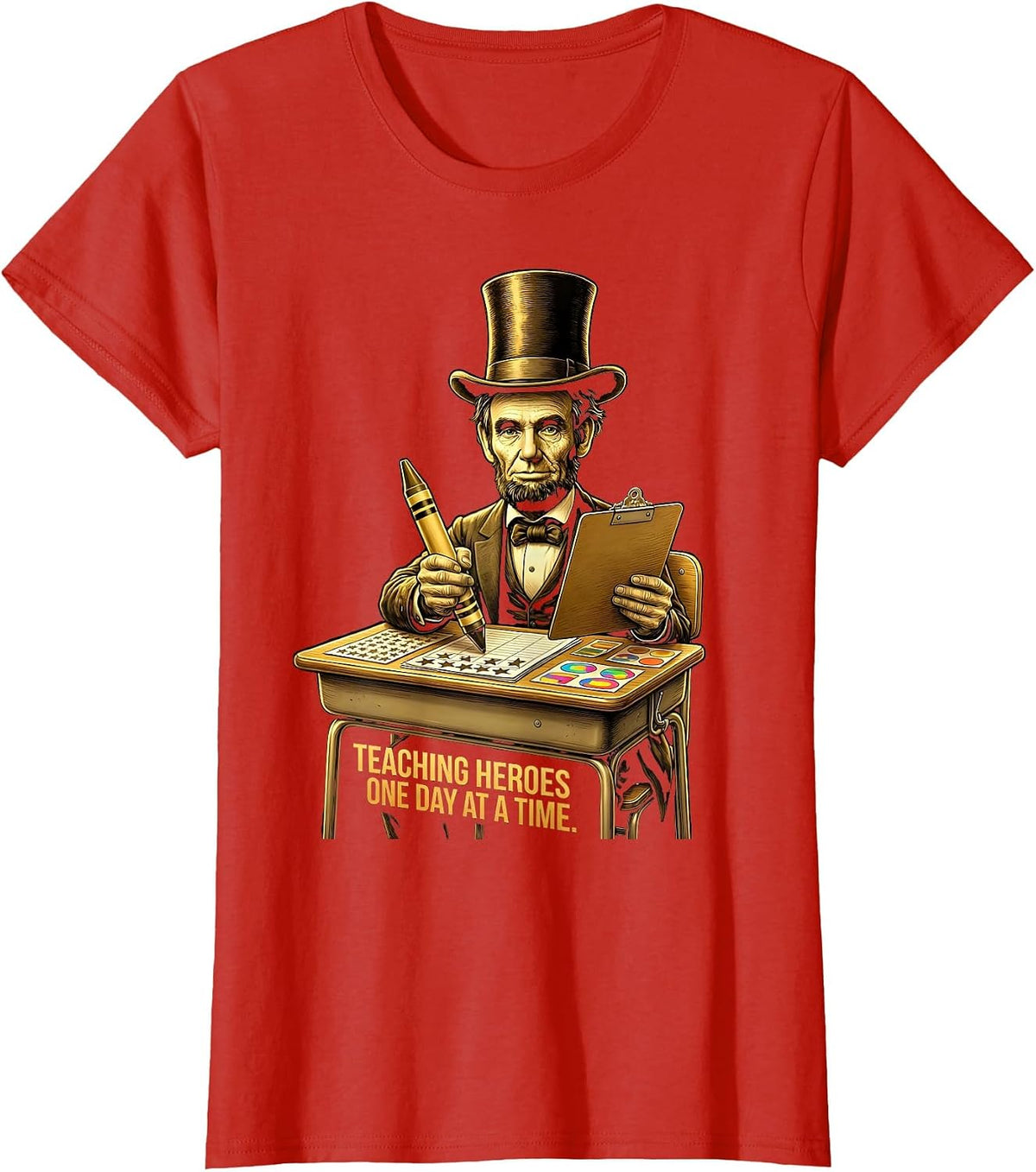 Sped Teacher Teaching Heroes One Day At A Time T-Shirt - Red