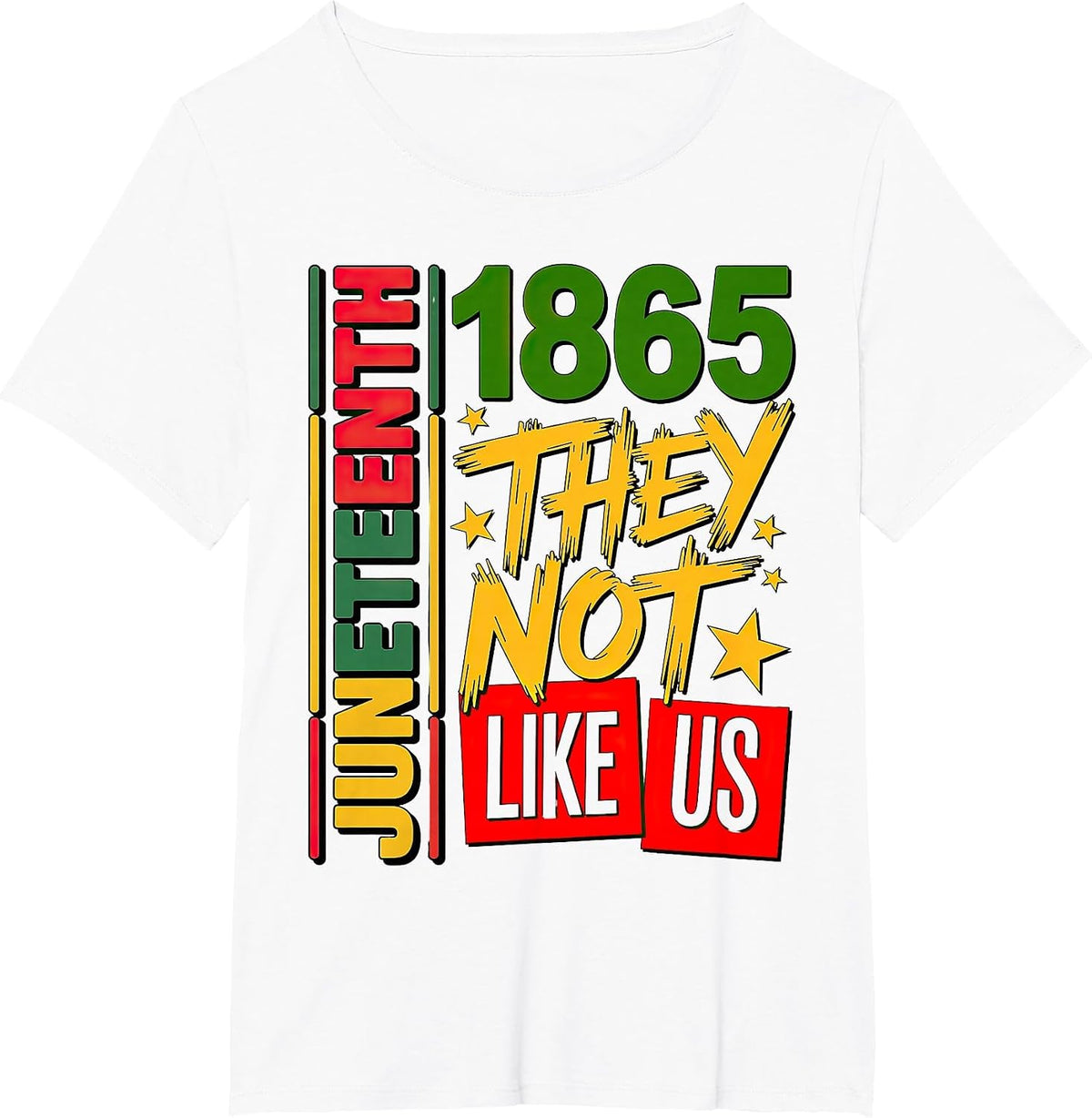 You Don't Like Us Juneteenth 1865 T-Shirt - White