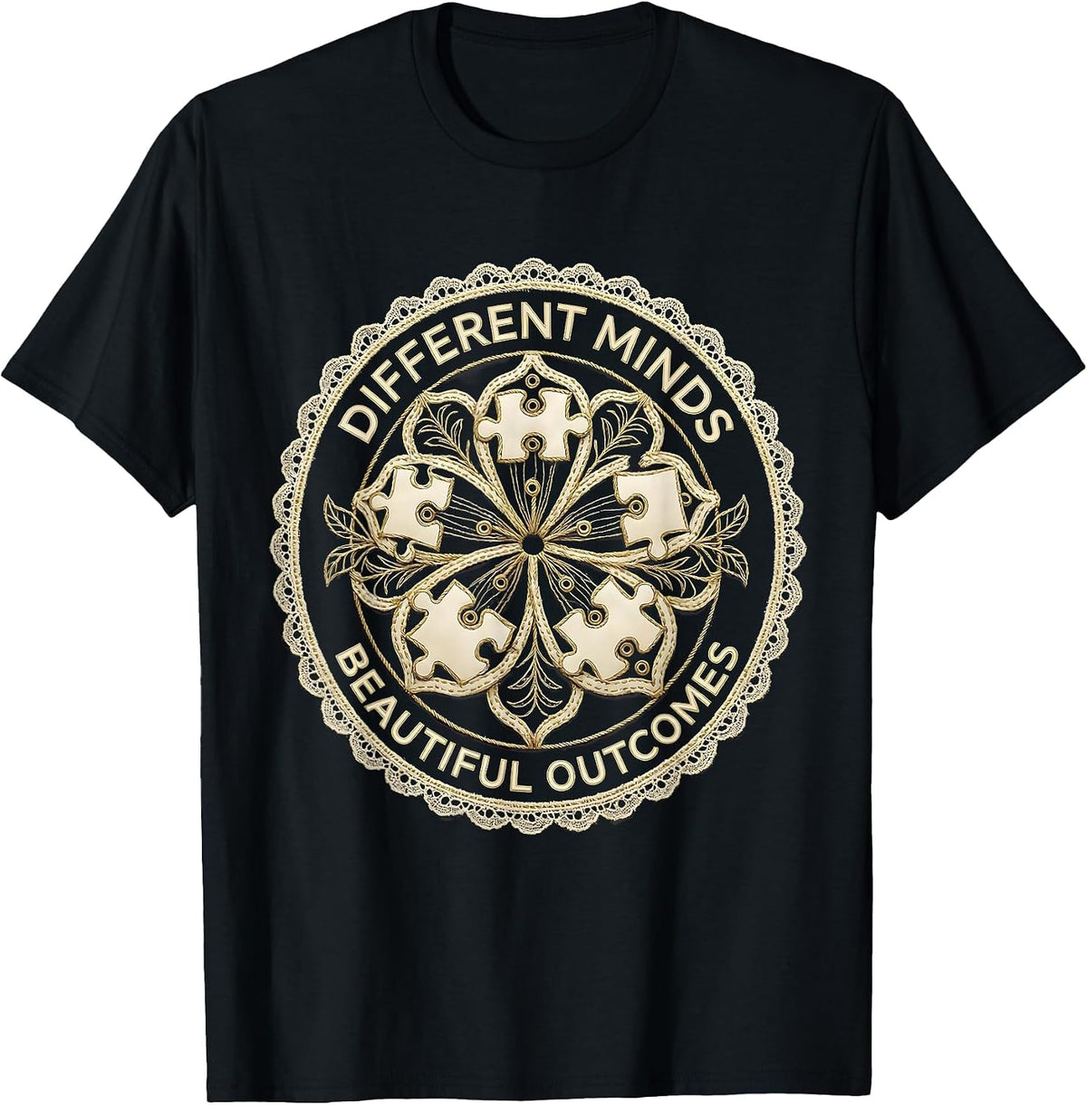 Men's Different Minds Beautiful Outcomes Special Ed Teacher T-Shirt - Black