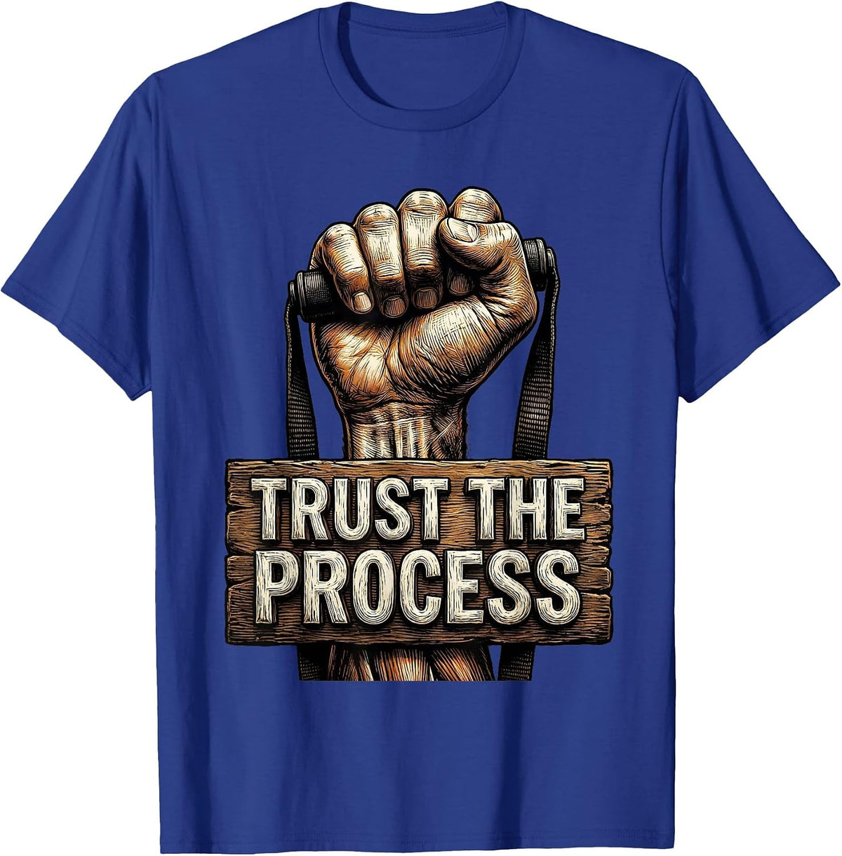 Men's Trust the Process Physical Therapy Design T-Shirt - Royal Blue