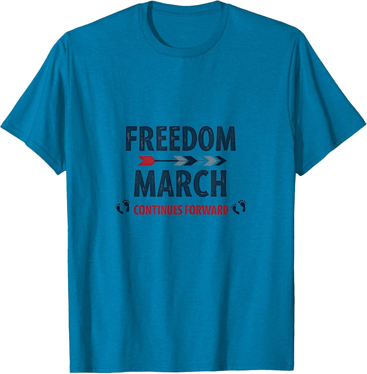 Freedom March Continues Forward Inauguration 2025 T-Shirt - Sapphire Blue