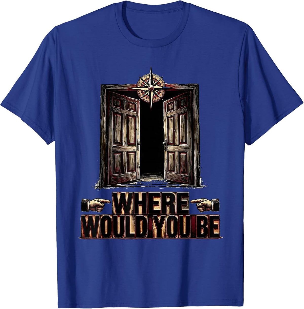Men's Where Would You Be School Counselor Design T-Shirt - Royal Blue