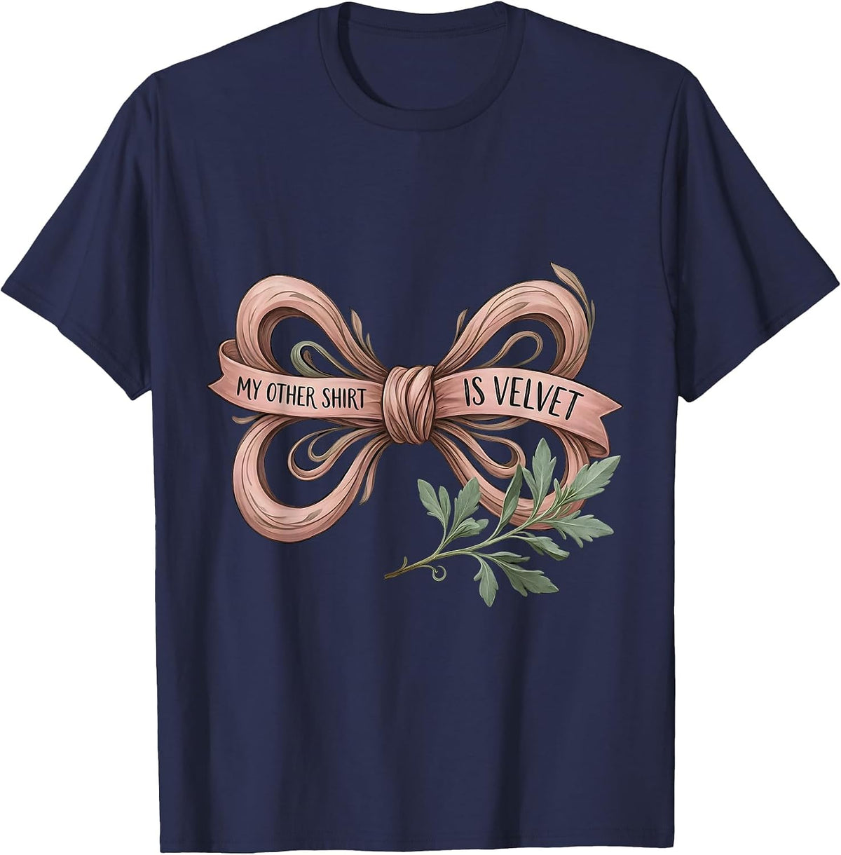 My Other Shirt Is Velvet Tuxedo Humor Design T-Shirt - Navy Blue