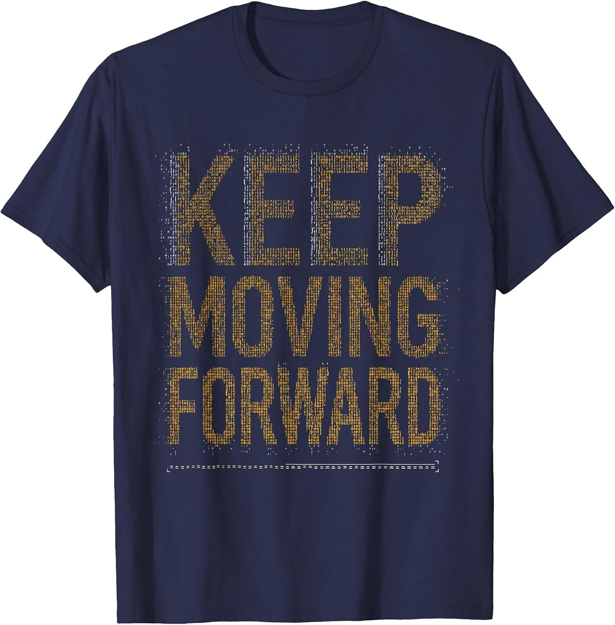 Keep Moving Forward Physical Therapy Design T-Shirt - Navy Blue