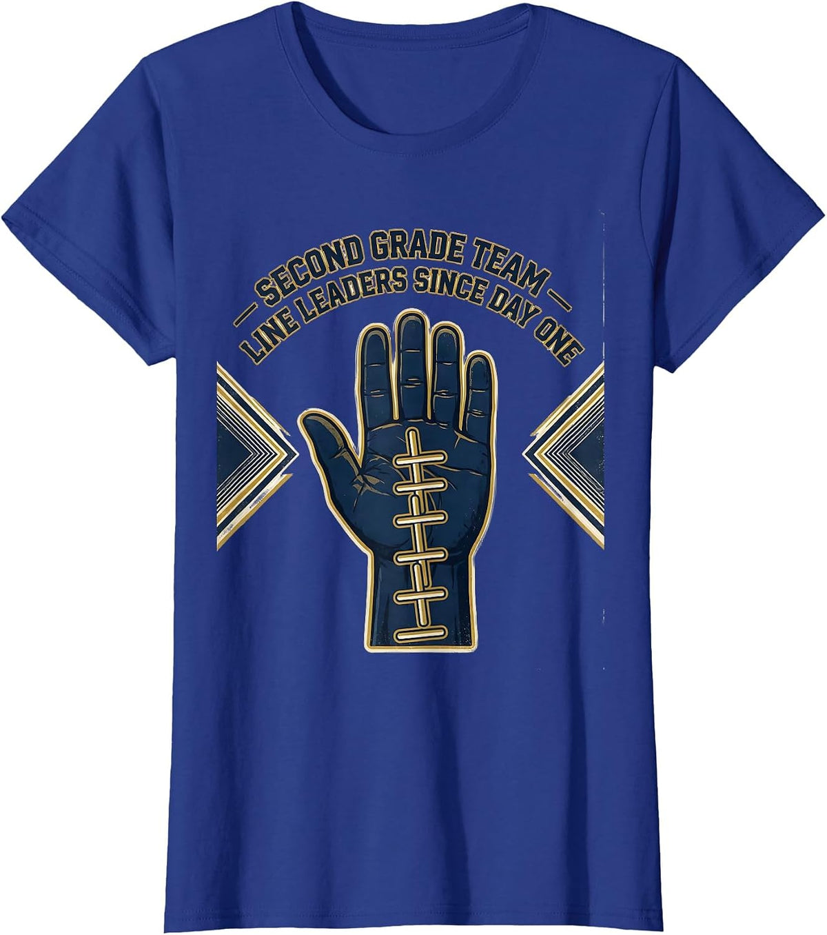 Women's Second Grade Team — Line Leaders Since Day One Teacher T-Shirt - Royal Blue
