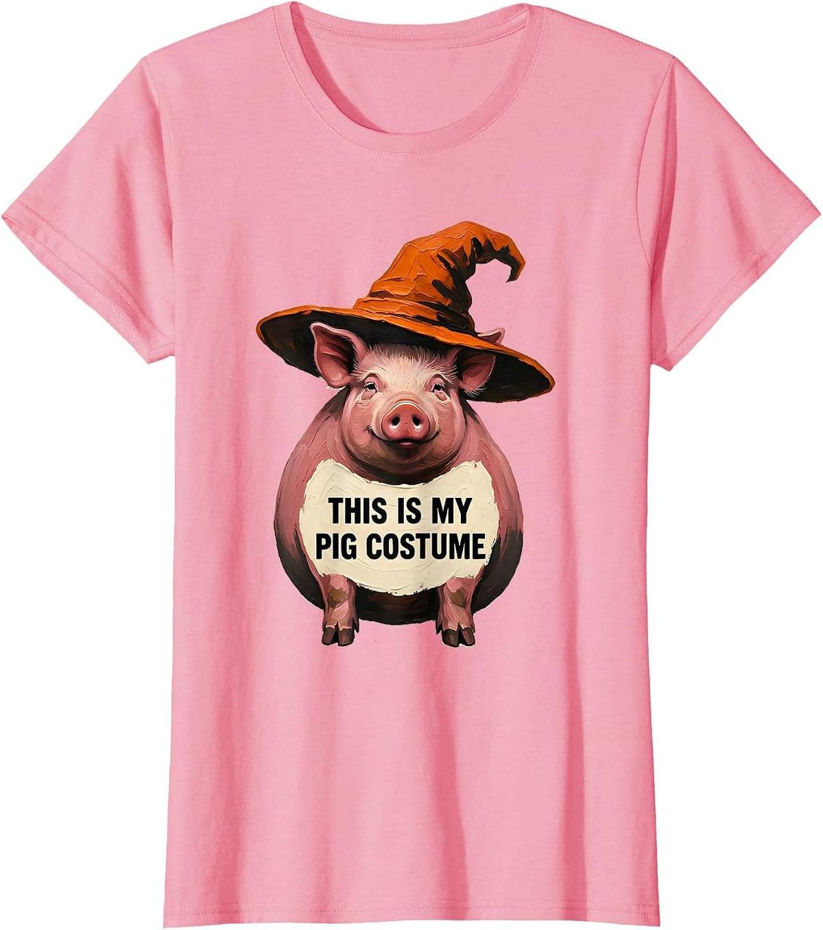 Women's This Is My Pig Costume Funny Halloween Pig Lover Gift T-Shirt - Pink