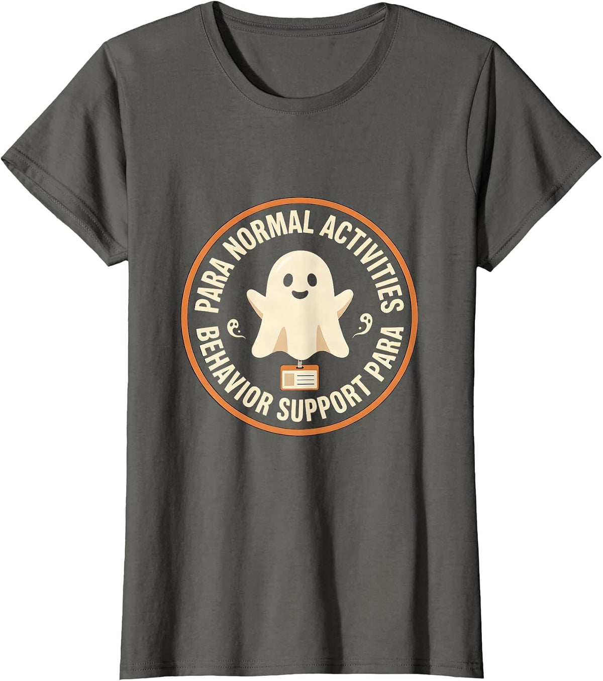 Women's Para Normal Activities Behavior Support Para T-Shirt - Asphalt Grey