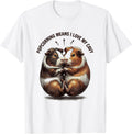 Men's Popcorning Means I Love My Cavy Funny Guinea Pig Lover T-Shirt - White