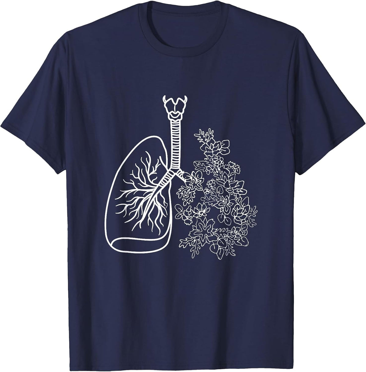 Lungs Respiratory Therapist Lung Doctor Pulmonary T-Shirt - Navy Blue