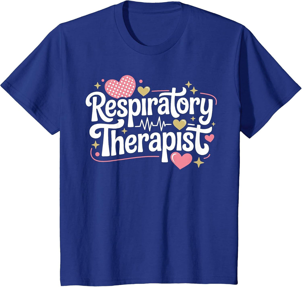 Respiratory Therapist Women Pulmonary Care T-Shirt - Royal Blue