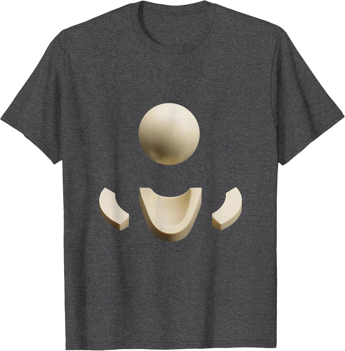 Men's Shoulder Joint Exploded Diagram Physical Therapy T-Shirt - Dark Heather Grey
