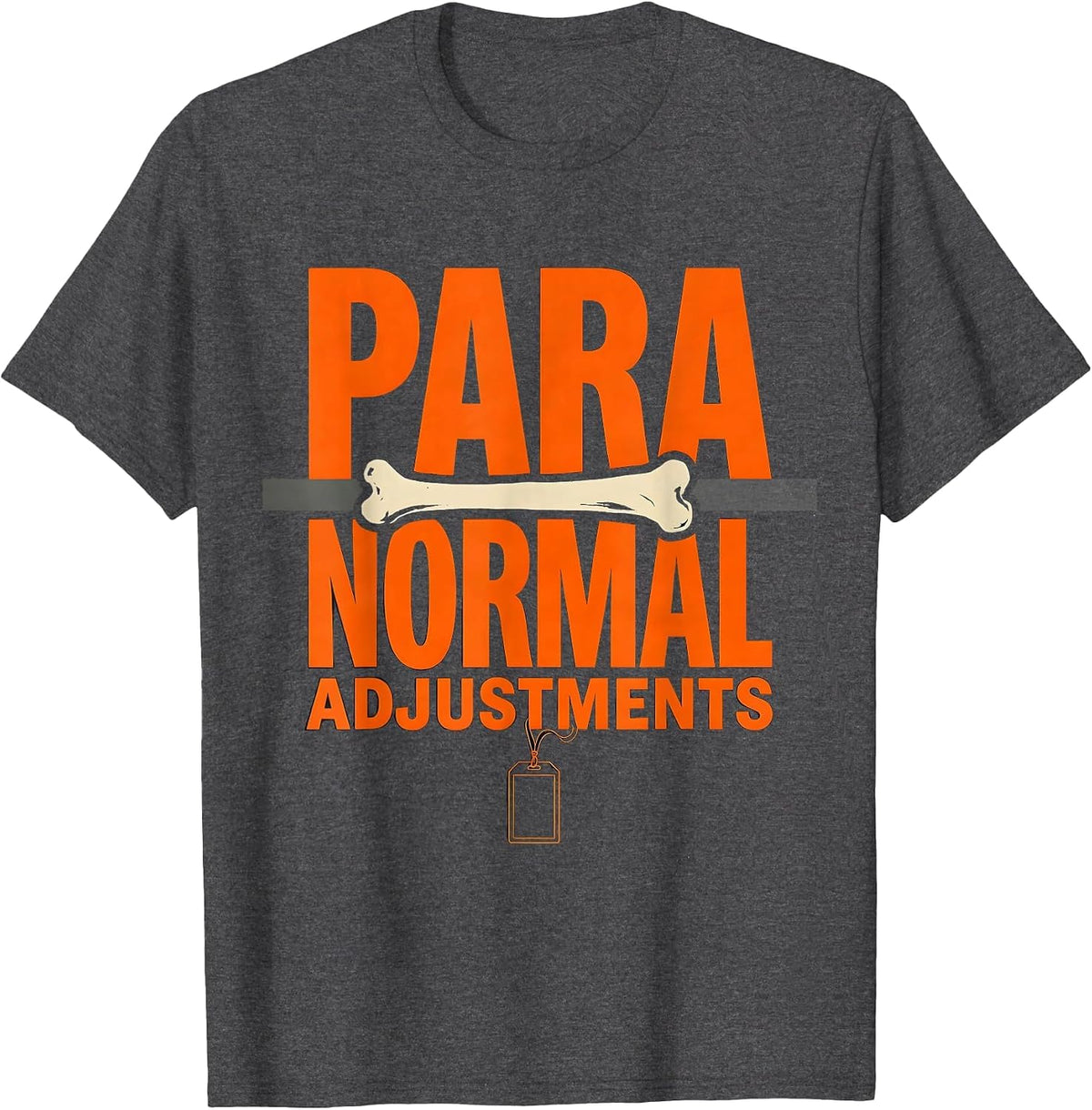 Men's Para Normal Adjustments Ghost Sped Para Teacher Halloween T-Shirt - Dark Heather Grey