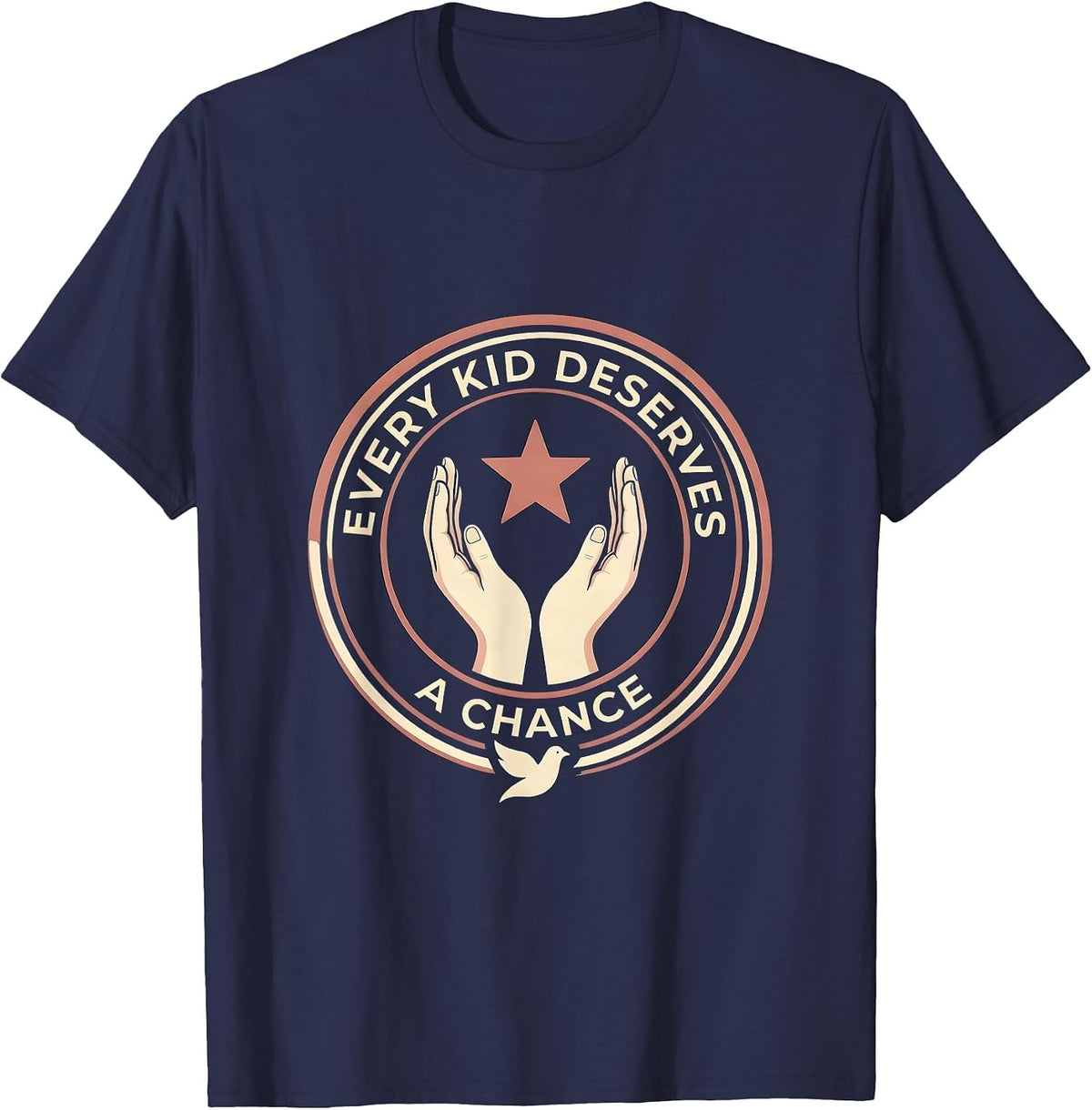 Men's Every Kid Deserves A Chance Sped Teacher Design T-Shirt - Navy Blue