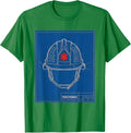 Men's Proud Paramedic Technical Blueprint Patriotic Paramedic Gift T-Shirt - Kelly Green
