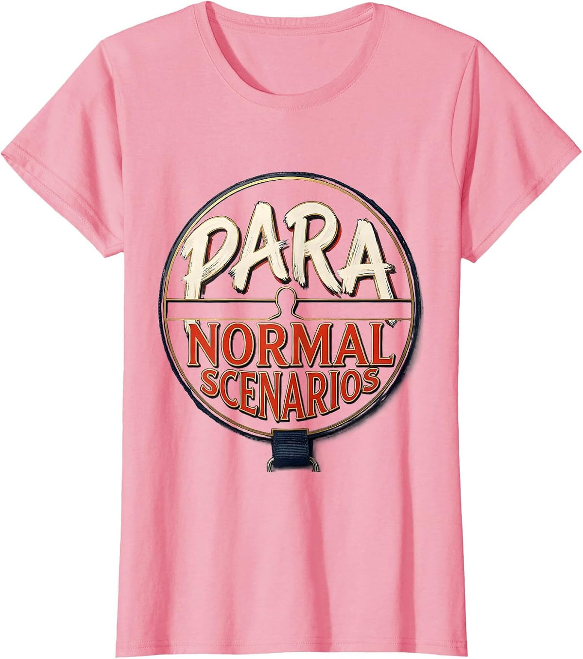 Women's Para Normal Scenarios Ghost Sped Teacher Halloween T-Shirt - Pink