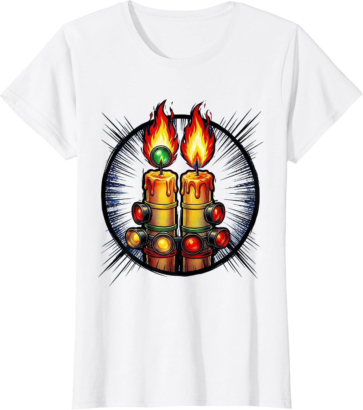 Women's Two Fast Birthday Drag Race Countdown Candles T-Shirt - White