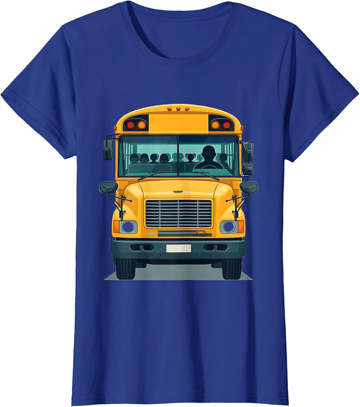 Women's School Bus Driver Funny Appreciation Gift for Drivers T-Shirt - Royal Blue