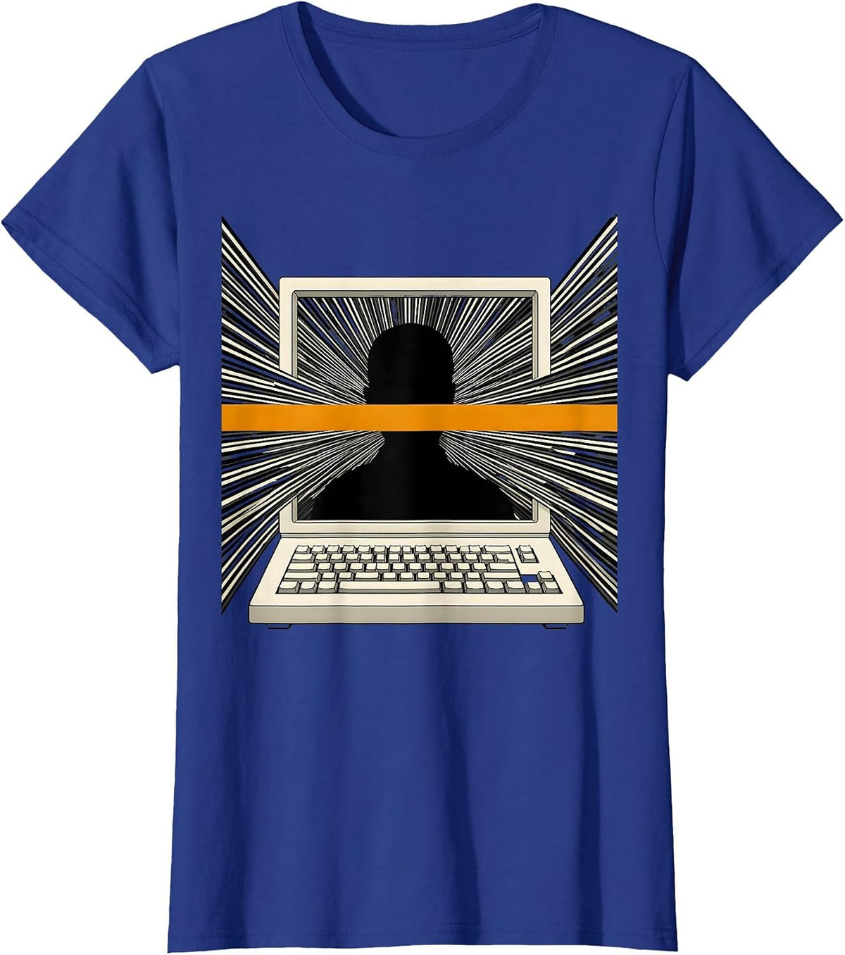 Women's Dispatch Console Tribute First Responder Appreciation T-Shirt - Royal Blue