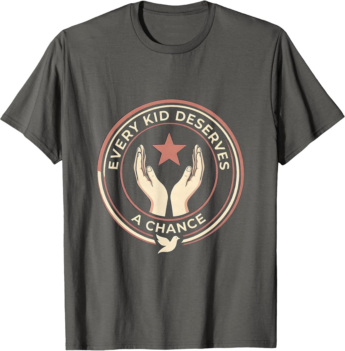 Men's Every Kid Deserves A Chance Sped Teacher Design T-Shirt - Asphalt Grey